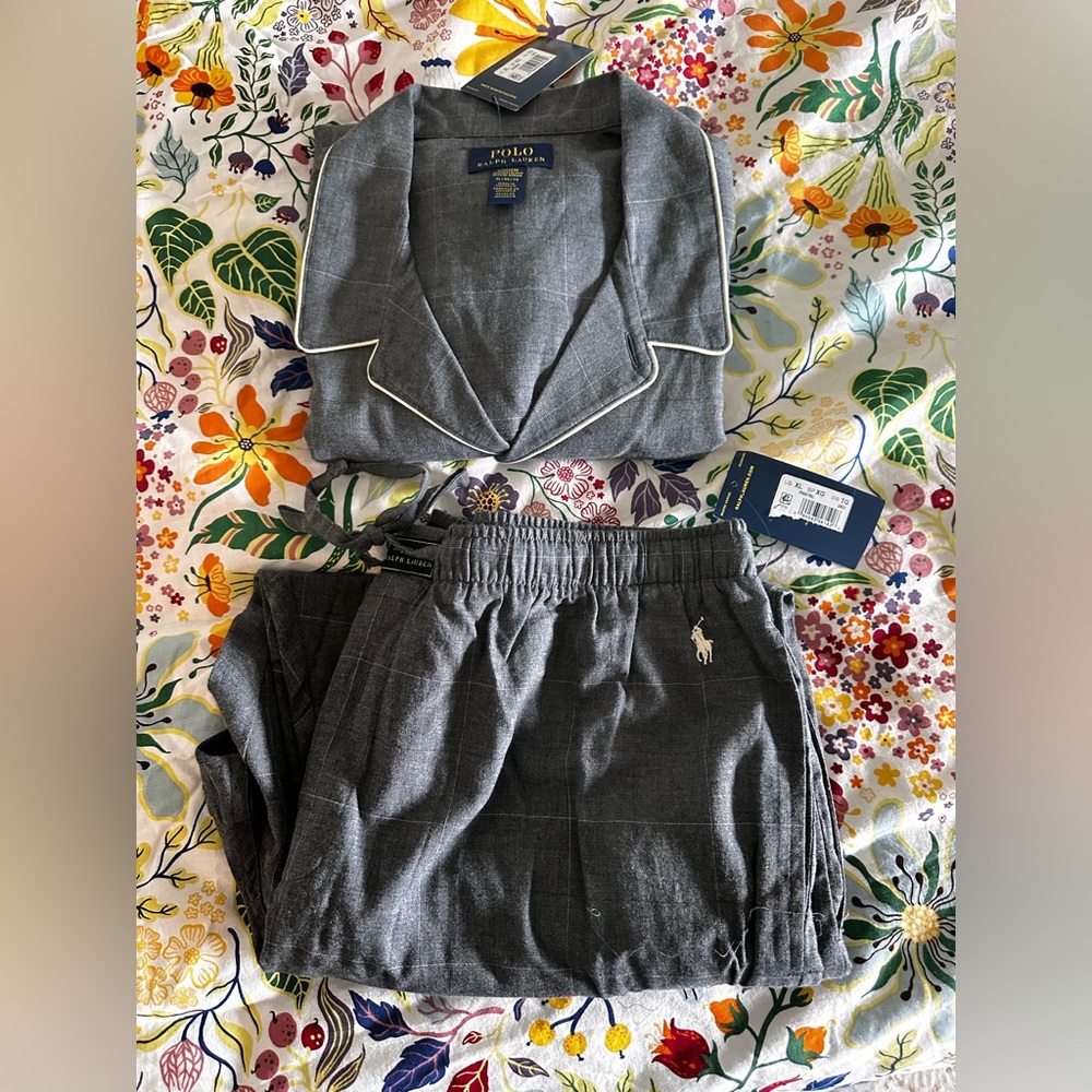 POLO RALPH LAUREN Men's Shirt and Pull-On Pajama Pants XL NWT